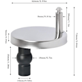 Miniatyrbilde 2 av 4: 4 stk. Universal Toalettsete Hengsler Rustfritt Stål Toalettsete Scr