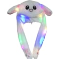 Miniatyrbillede 2 af 5: LED Glow Plysj Bevægelig Kanin Hat Sjov Glow og Øre Bevægelig Kanin Hat