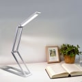 Miniatyrbillede 4 af 5: LED-skrivebordslampe, dæmpbar foldbar aluminiumsbordlampe trådløs wi