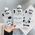 Pikkukuva 4 / 4: 3D-sarjakuva Panda -puhelinkotelo iPhone 11pro max -kotelolle Pehmeä takaosa C