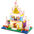 Miniatyrbillede 1 af 5: 1 stk. Princess Castle Mikro Byggeklodser Mini Byggelegetøj Klodser
