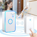 Miniatyrbillede 1 af 5: Trådløs Plug-in Ringeklokke - Trådløs, Intet Batteri Kræves, 60 Melodier, 5-Niveau Lydstyrke, LED-blink, Ringeklokkesæt med 150 Meter, LED-blink