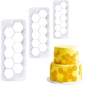 Miniatyrbillede 1 af 5: Hex Cookie Cutter - Geometrisk Multi Cutter - Fodbold Kage Fudge