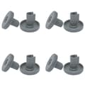 8-pack korg hjul för diskmaskin Mörkgrå 40 mm