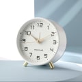 Miniatyrbild 1 av 2: Väggklocka 4,5\" Analog väckarklocka för sovrum Batteri O