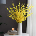 Miniatyrbillede 4 af 5: 12 stk. Kunstige orkidéer Blomster Falske Silke Dansende Dame Orkidé Fa
