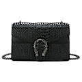 Miniatyrbillede 1 af 5: Kvinders Crossbody En Skulder Aften Taske - Slange Print Læder