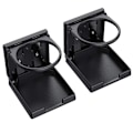 Miniatyrbillede 1 af 5: 2 stk. Universal justerbar foldbar kopholder sort bil drik