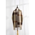 Miniatyrbilde 1 av 5: 1PC Brun Skjerf Dame Elegant Kasjmir Pashmina Skjerf For Høst
