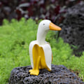 Miniatyrbillede 5 af 5: Sjov bananand-statue til haven - Kreativ ande-dværg til haven