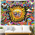 Pikkukuva 1 / 5: Sublime Tapestry Trippy Tapestry Sun Tapestry Hippie Mushroom Tap