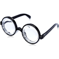Miniatyrbillede 1 af 5: Nerd Briller, Sort, Horn Briller, Venlig Nerd, Specialiseret Sil