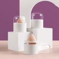 Miniatyrbilde 2 av 5: Sminke svamp etui kosmetisk puff ball beholder skjønnhetsblender Ho