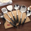 Matlagningssked, 6 delar Spatelset i rostfritt stål, Metallspade