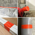 Miniatyrbild 4 av 4: Orange Vävtapet T 30mm x 50m (1-pack) - Rullar för att säkra presenningar, ledningar och kablar