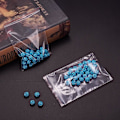 Miniatyrbild 3 av 5: Förpackning med 100 st tryckförslutningsbara påsar - 7 x 10 cm - Plast - Tryckförslutning - 40