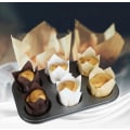 Miniatyrbillede 3 af 5: 150 stk. tulipanformede bagepapirkopper, små cupcake muffinforme, muffinforme til bryllupper, fødselsdage, babyshowers