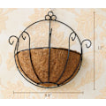 Miniatyrbild 5 av 5: 2-pack Väggmonterad Metallplanterkorg med Kokosfoder - Grea