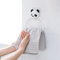 Pikkukuva 3 / 5: Muovinen pyyhepidike lapsille, imukuppikiinnitteinen pyyherengas, kylpyhuoneen pyyheteline, hotellikeittiöön