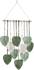 1 st grön macramé väggbonad bohemisk handgjord macramé väggtapp
