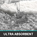Miniatyrbillede 3 af 5: Skridsikker bademåtte, blødt mikrofiber badeværelsestæppe, vandabsorberende