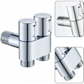 Pikkukuva 2 / 5: G1/2 0,2 cm kaksoisohjaus wc-pesukonehana, kolmion muotoinen t