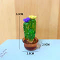 Miniatyrbild 3 av 5: 4-pack kaktus genomskinliga handgjorda vackra suckulenter kaktusar för par