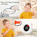 Miniatyrbilde 2 av 5: (hvit) Gjenladbar visuell timer, 60 minutters nedtelling, for barn