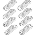 Miniatyrbild 1 av 5: Rostfria ögleplattor M5 (8 st) - Långsträckta metallkrokar U-form