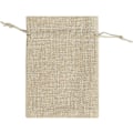 Miniatyrbild 3 av 5: 50 st Jutepåsar för gåvor, bröllop, hessian, linne, smyckespåsar