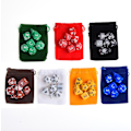Pikkukuva 2 / 5: Polyhedron Dice 7-väriset roolipelien datanopat (49 kappaletta)