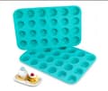 Silikon muffinsform cupcake sett - Mini 24 kopper muffinsform, nonsti