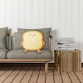 Miniatyrbilde 5 av 5: Toast Sittepute Søt Stol Puter Pads Memory Foam med Remova