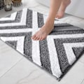 Miniatyrbillede 1 af 5: Skridsikker bademåtte blød vandabsorberende mikrofiber brusebadsmåtte Mach