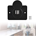 Miniatyrbillede 1 af 5: 12V Bil USB Stik Planmontering, Bil USB Oplader, Dobbelt USB Oplader Stik Adapter 2 Porte, USB 3.1A 12V LED Vandtæt Opladningspanel til RV Båd Marine