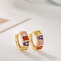 Miniatyrbillede 2 af 5: Øreringe Smykker - Messing Post Cubic Zirconia Krystal Fashion Stud
