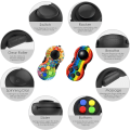 Miniatyrbilde 2 av 5: Fidget Pad 8 Funksjon Fidget Toy Cube Controller Stress Reducer f