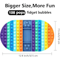 Miniatyrbillede 4 af 5: Kæmpe fingerspidslegetøj, billigt fingerspidslegetøj Big Bubble Popper Push