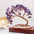 Miniatyrbild 5 av 5: Agatbas silver healing kristallträd, feng shui Shi Ying liv t