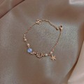 Miniatyrbillede 5 af 5: Charm Girl Guld Farve Stjerne Måne Armbånd Sæt Enkelt Geometrisk Fa