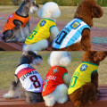 Miniatyrbillede 3 af 5: Sommer hundetrøje til små og store hunde, kæledyrstøj, labrador, basketball, fodbold, kæledyrstøj