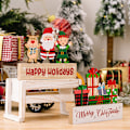 Miniatyrbillede 4 af 5: 2 stk. Julepynt i træ, Kreative ældre bogstavs-ornamenter