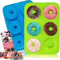 2 stk NonStick Silikon Donutform for 6 Full-Size Donuts, Enkelt