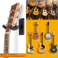 Miniatyrbild 2 av 5: 5-pack gitarrväggfästen - svarta gitarrkrokar för vägg