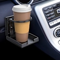 Miniatyrbillede 5 af 5: 2 stk. Universal justerbar foldbar kopholder sort bil drik