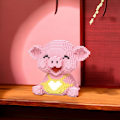 Miniatyrbillede 3 af 4: 1PC Happy Pig Mikro Byggeklodser Dyr Mini Konstruktion Legetøj