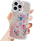 iPhone 13 pro max Laser Bear Phone Case,Soft TPU Shockproof Prote