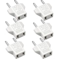 Miniatyrbillede 1 af 5: US til EU Adapter, [6 Pak] 2 Pins CN Kina US Amerika til 2 Pins EU Frankrig