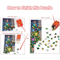 Pikkukuva 5 / 5: 1PC（B）Joulukalenteri, Advent Countdown -palapelit, 24