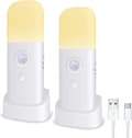 Rörelsesensor Nattlampa [2-pack], Uppladdningsbar, Bärbar, med